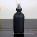 empty 250ml round matte black perfume spray glass bottle with mist fine sprayer